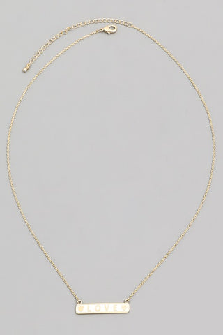 Love Bar Necklace